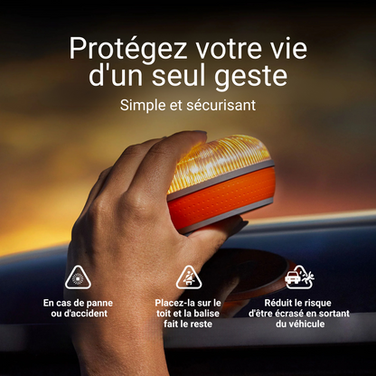 Balise de Signalement V16 Rechargeable - Sécurité Routière Maximale