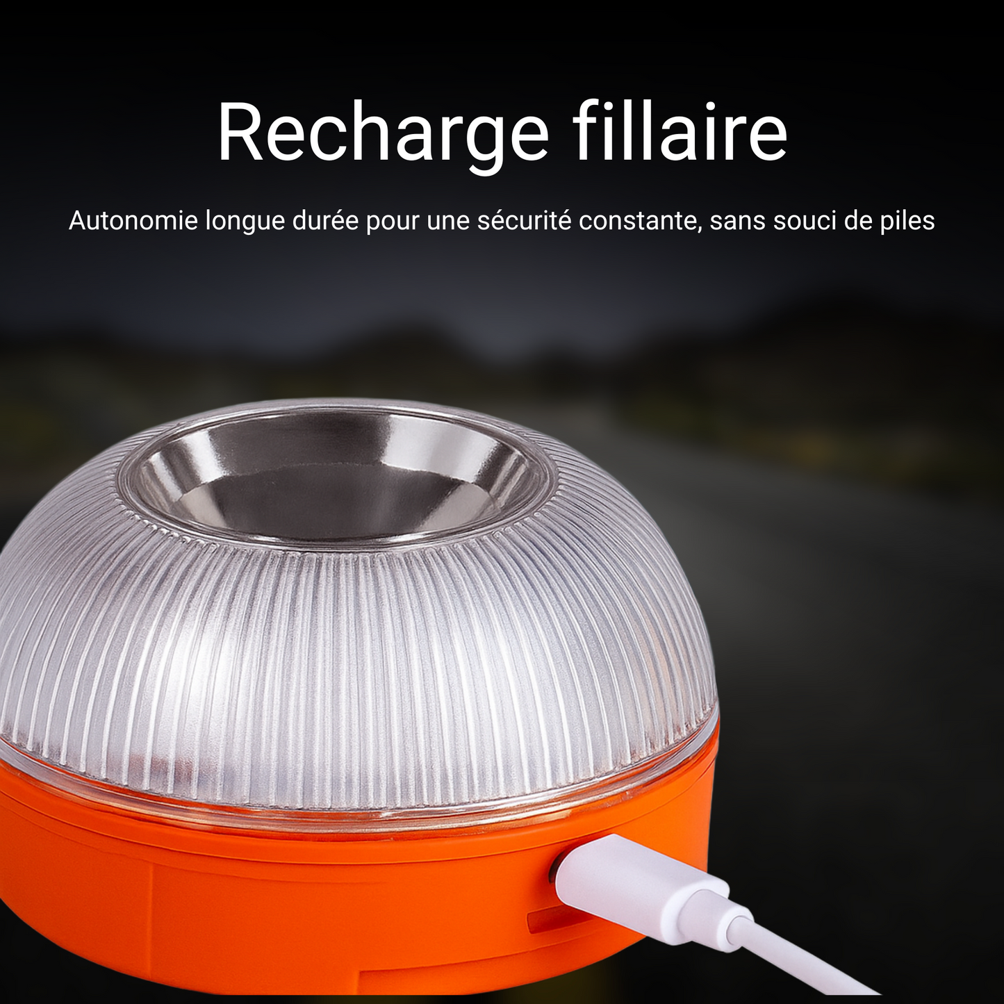 Balise de Signalement V16 Rechargeable - Sécurité Routière Maximale
